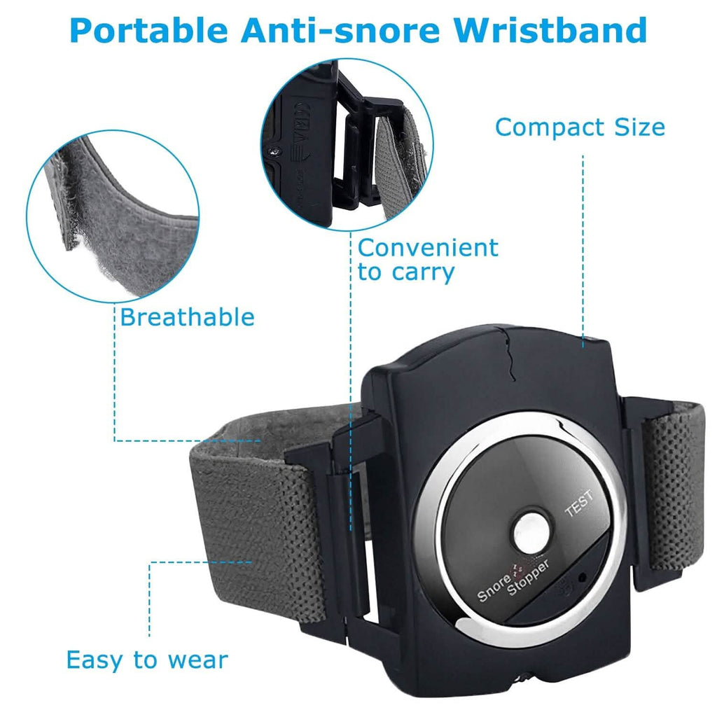 Anti-Snore Infrared Wristband with Conductive Film