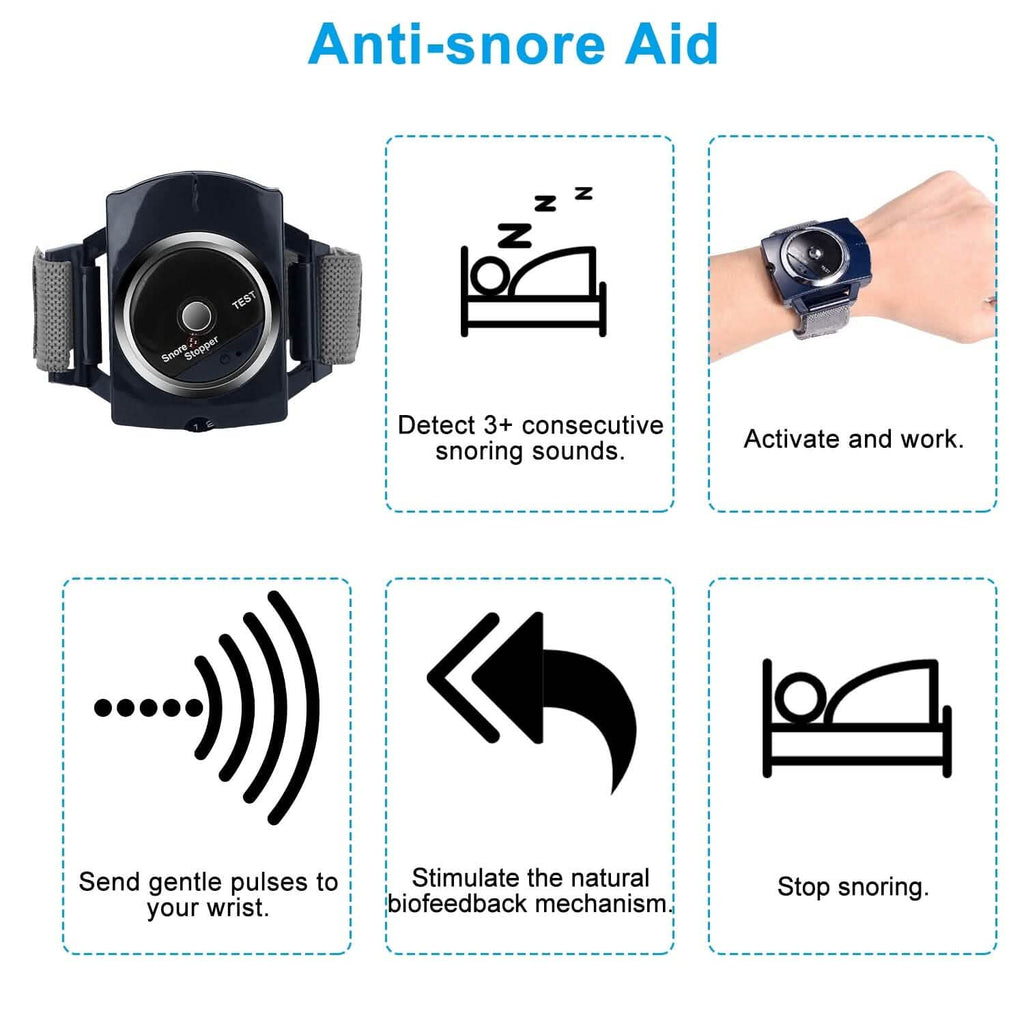 Anti-Snore Infrared Wristband with Conductive Film