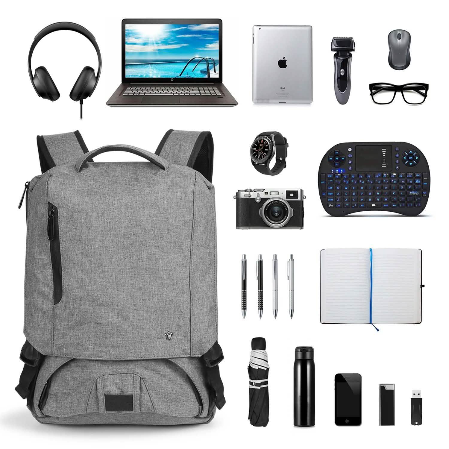 Sac à dos antivol pour ordinateur portable 14 pouces pour voyage d'affaires et école, étanche