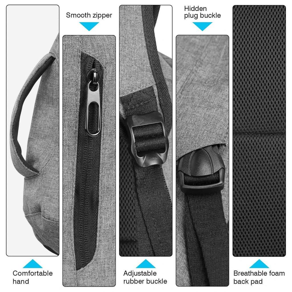 Sac à dos antivol pour ordinateur portable 14 pouces pour voyage d'affaires et école, étanche