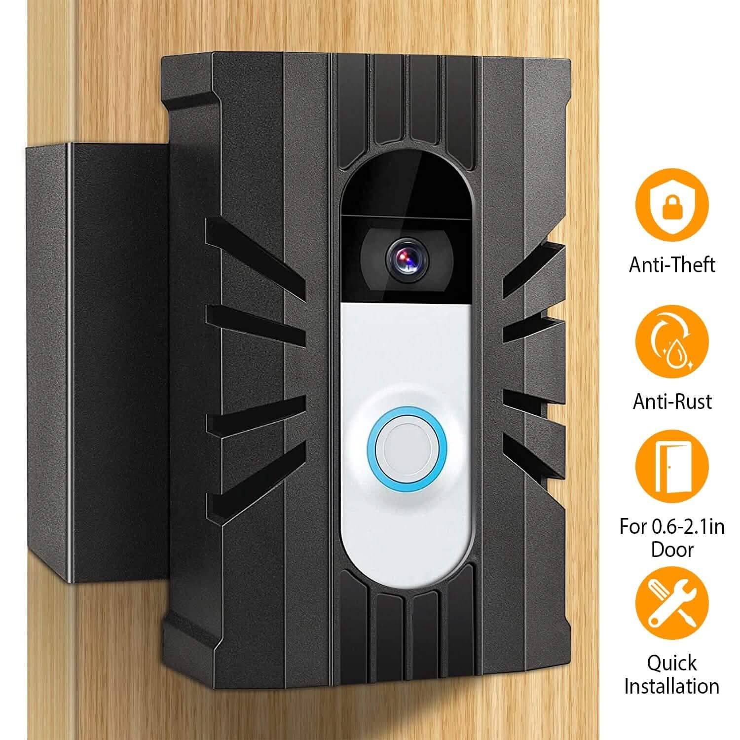 Support de porte antivol pour sonnette vidéo compatible avec la plupart des accessoires de caméra de sonnette