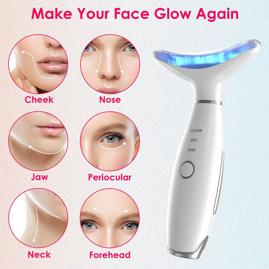 Anti Wrinkles Face Neck Massager Double Chin Reducer