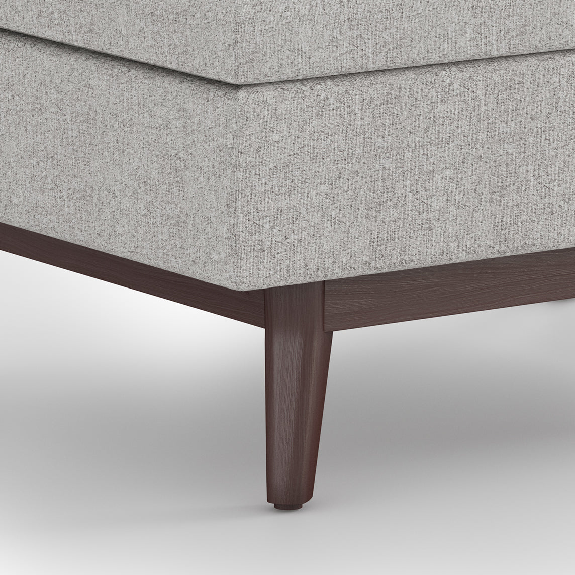 Owen 34 Inch Wide Coffee Table Storage Ottoman in Cloud