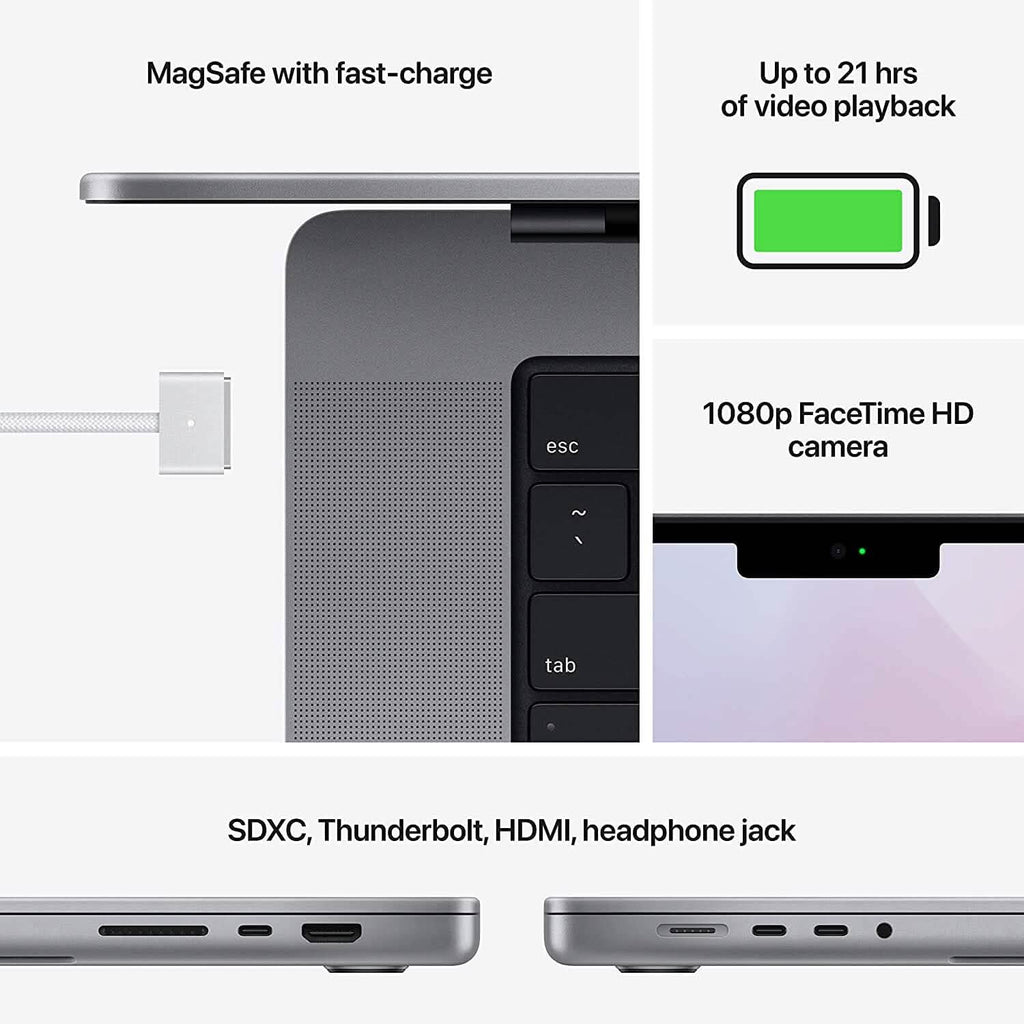 Apple 2021 MacBook Pro MK183LL/A A2485 16.2-Inch 16GB 512GB (Refurbished)