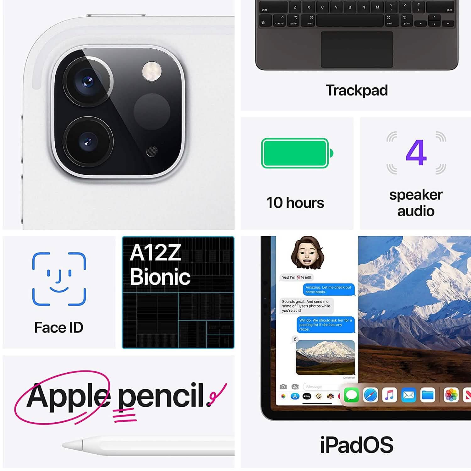 Apple iPad Pro 2020 12,9 pouces Wi-Fi (reconditionné)