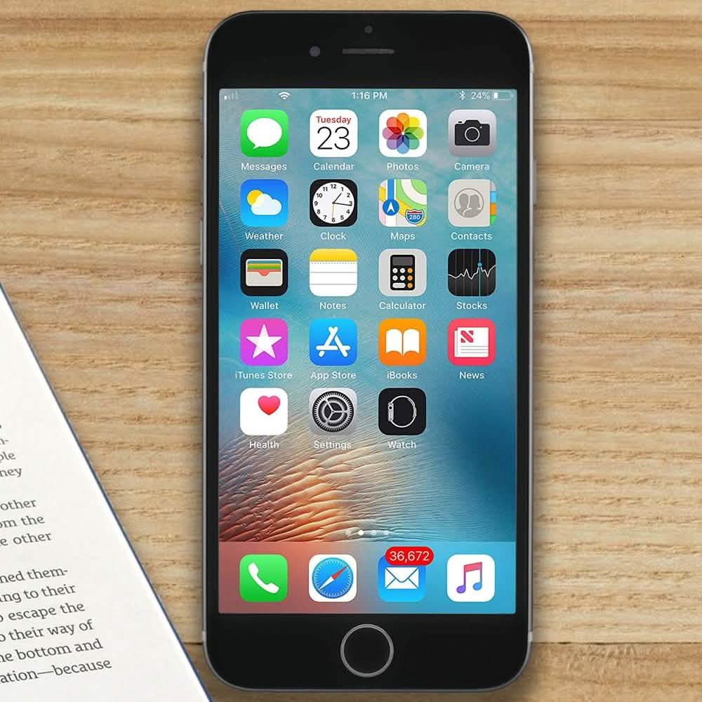 Apple iPhone 6 16 Go Gris sidéral - Débloqué (Reconditionné)