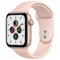 Apple Watch SE 40mm GPS Cellular Aluminum Gold Case Pink Sport Band (Refurbished)