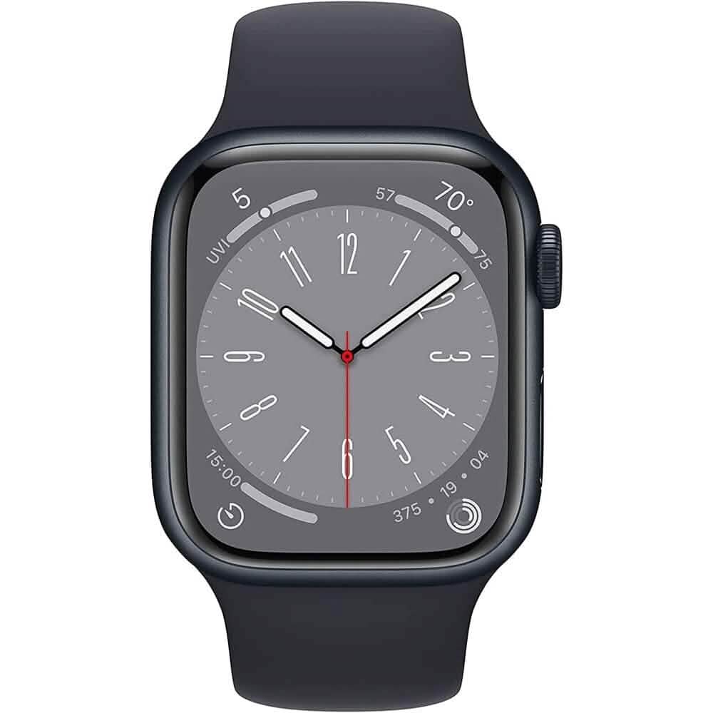 Apple Watch Series 8 GPS 41 mm Boîtier en aluminium avec bracelet sport (Reconditionnée)