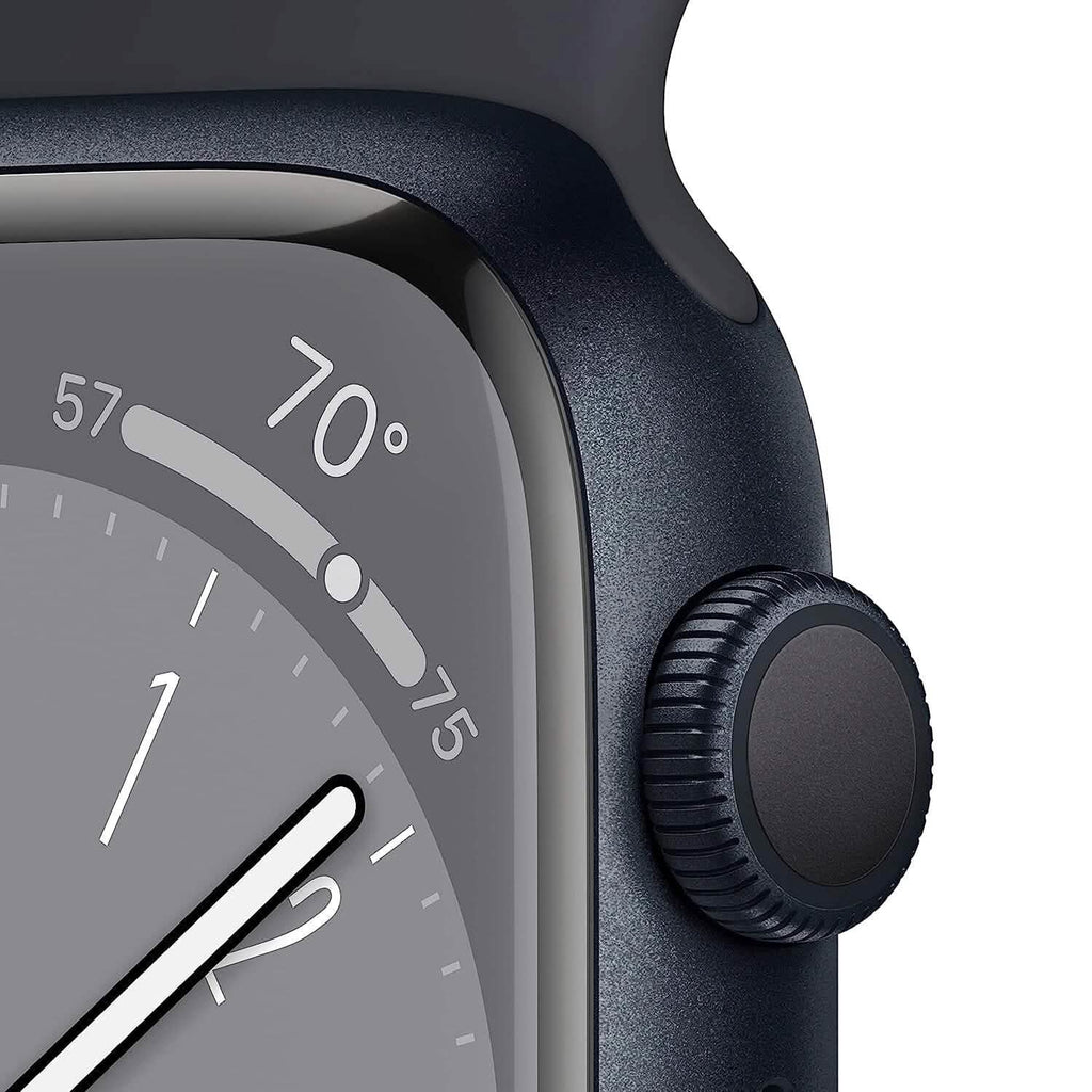 Apple Watch Series 8 (GPS 45 MM) – Boîtier en aluminium minuit avec bracelet sport minuit (Reconditionné)