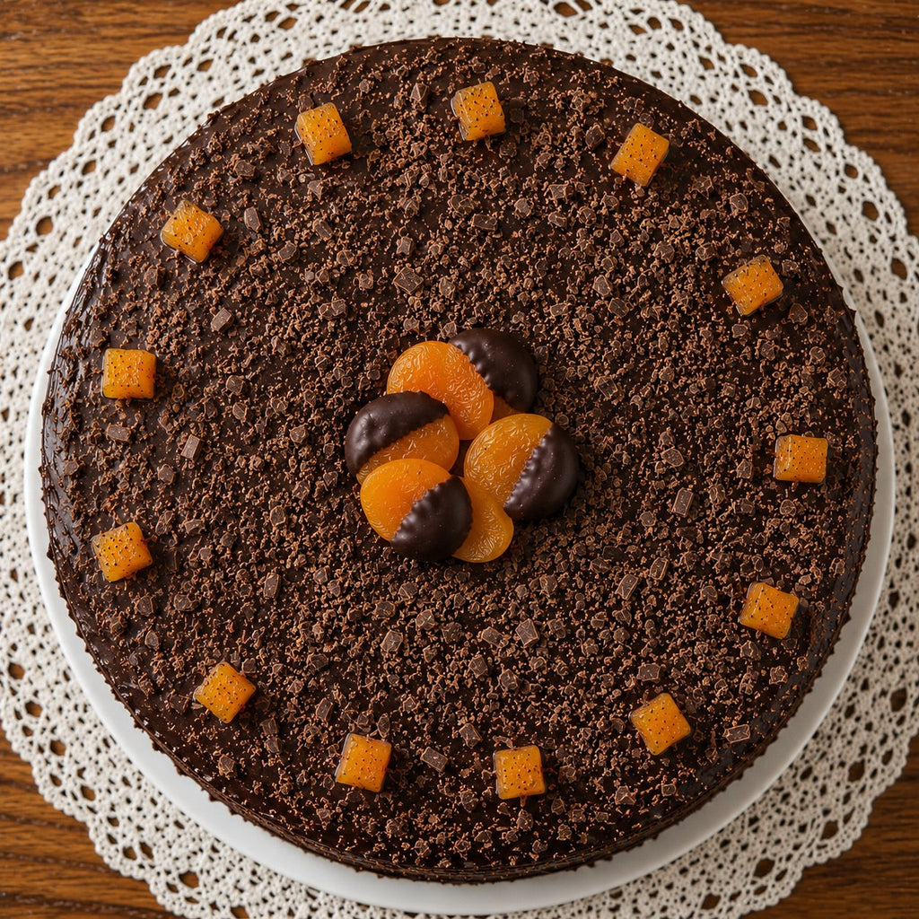 Andy Anand Sugar Free Sachertorte – Classic Austrian Chocolate Apricot Cake 2.8 lb | Keto &amp; Diabetic Friendly | No Sugar Added | No Preservatives | Gourmet Birthday Gift