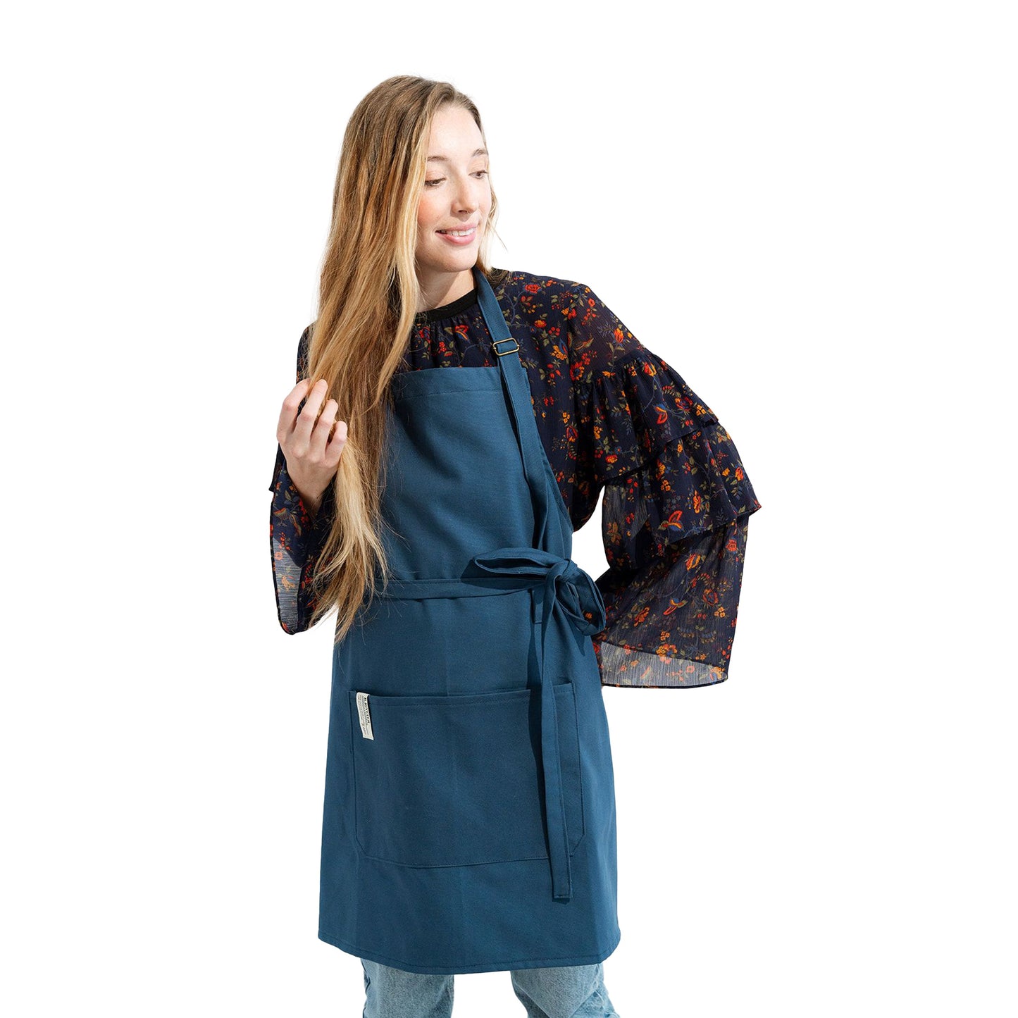 Riveter Made Apron | Royal Blue