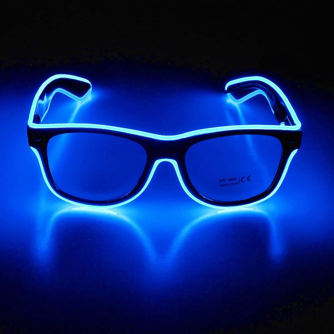 Lunettes de fête fluo Aquat Light up EL Wire