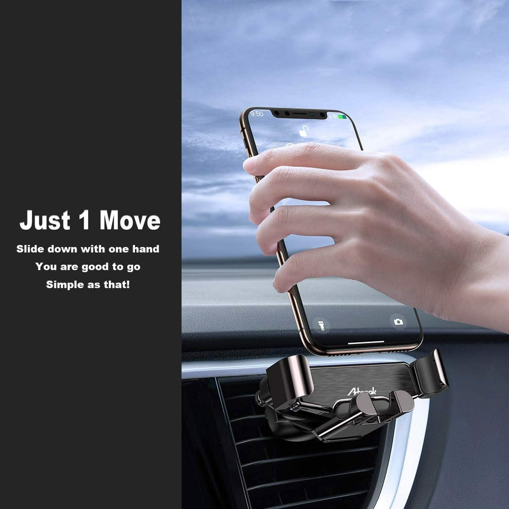 Support de Téléphone de Voiture Arbrook, Support de Téléphone Cellulaire à Fixation par Gravité pour Grille d'Aération