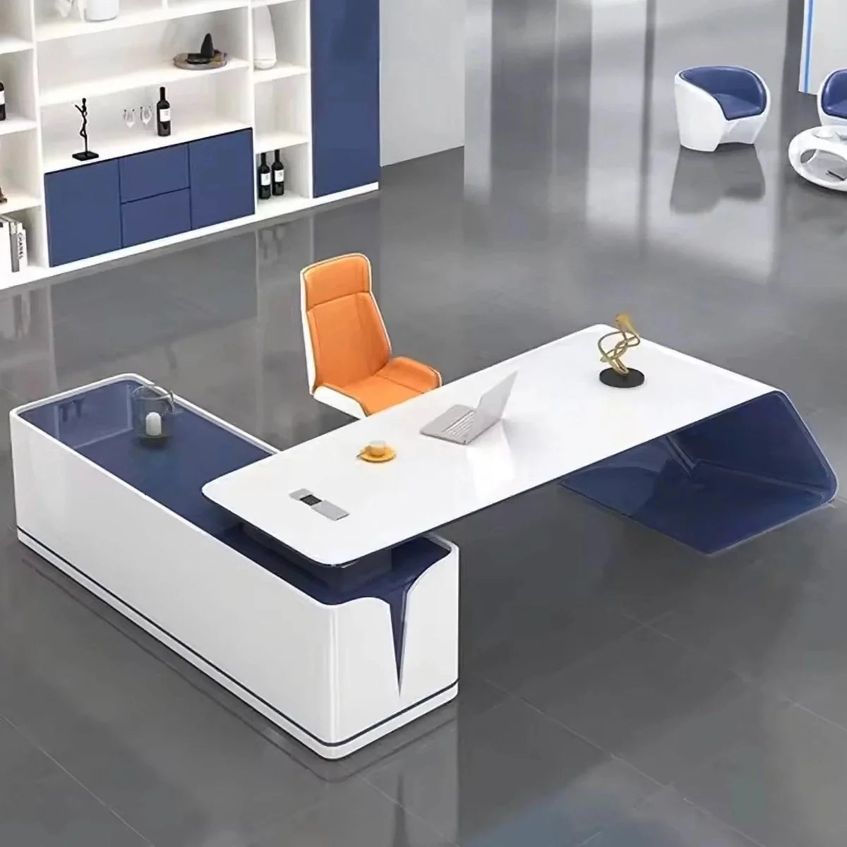 Euclid · Modern L-Shaped Executive Desk