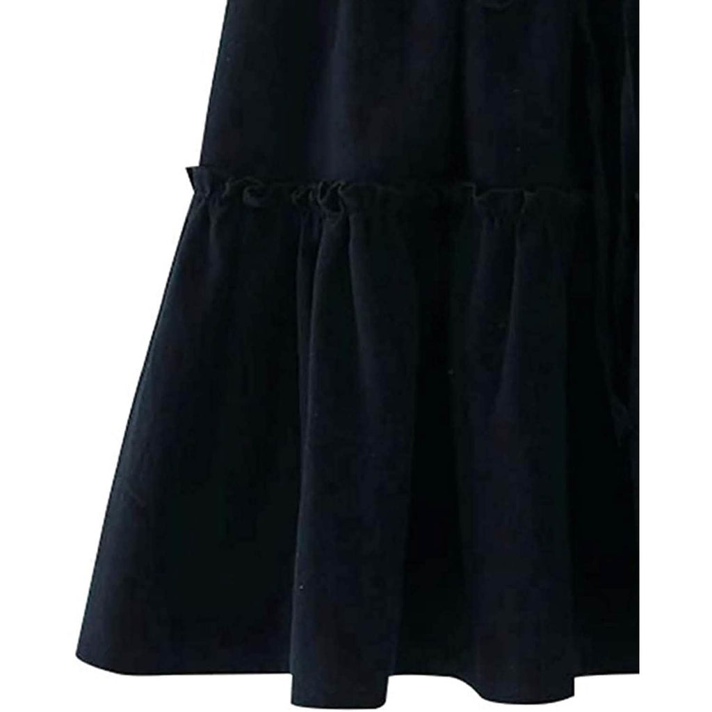 Arjungo Women's Ruffled Boho A Line Skater Mini Skirt
