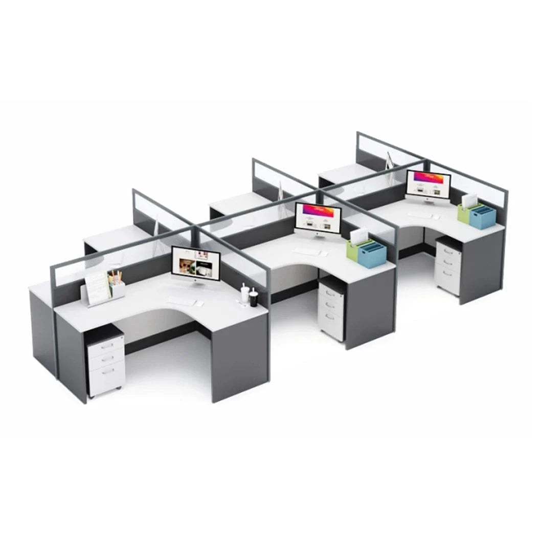 Averon · L-Shaped Cubicle Workstation