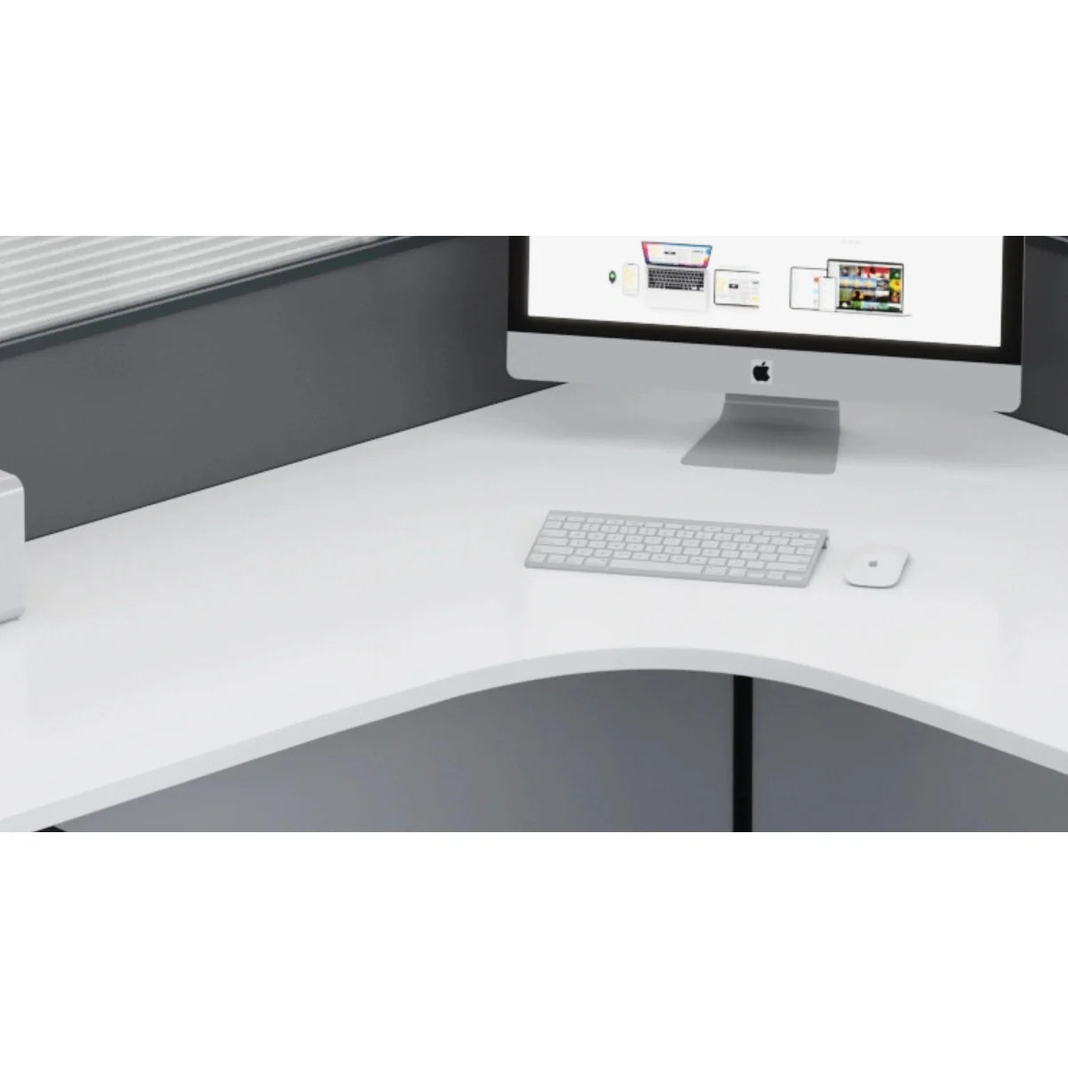 Averon · L-Shaped Cubicle Workstation