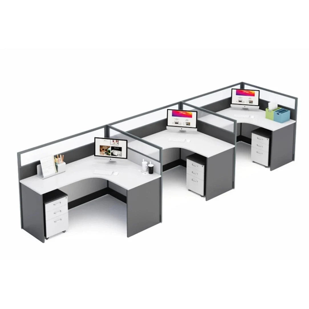 Averon · L-Shaped Cubicle Workstation