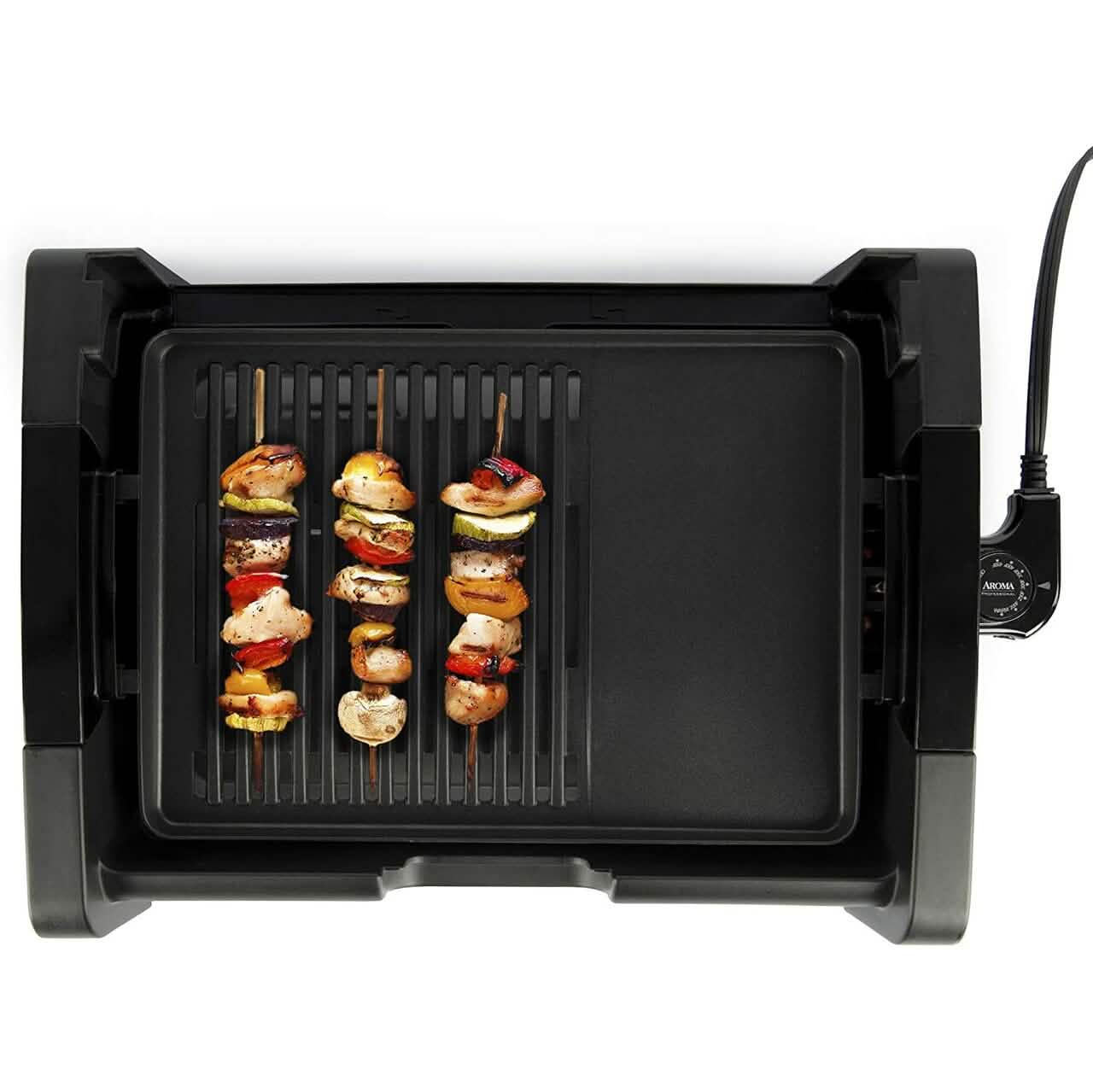 Grill/Plancha électrique d'intérieur sans fumée Aroma Housewares