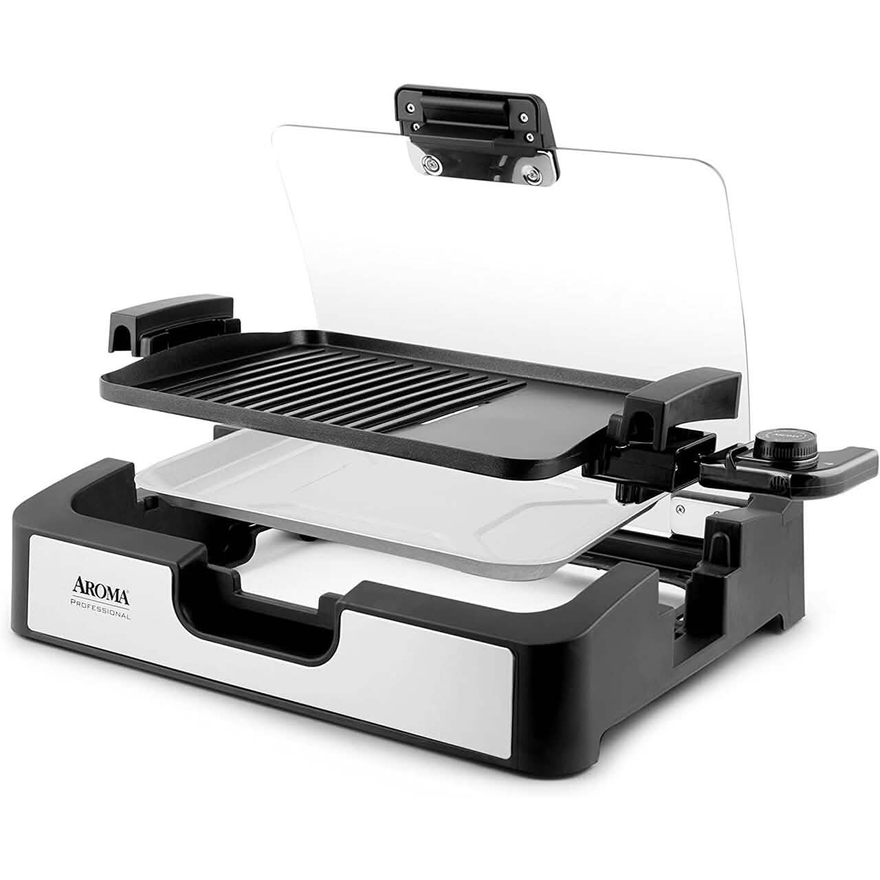 Grill/Plancha électrique d'intérieur sans fumée Aroma Housewares