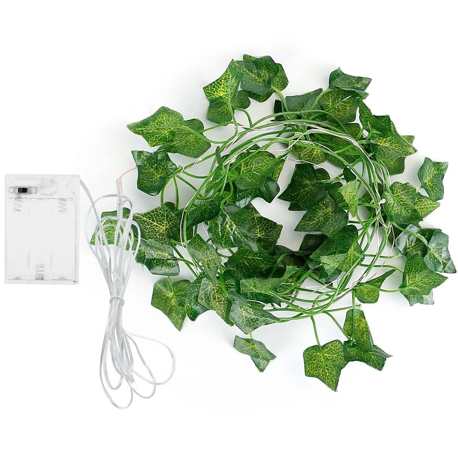 Guirlande Lumineuse de Feuilles de Lierre Artificiel