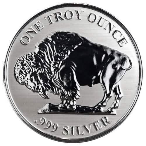 Asahi Buffalo REVERSE PROOF - 1 oz Rond en argent .999