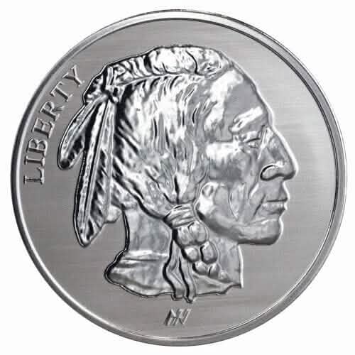 Asahi Buffalo REVERSE PROOF - 1 oz Rond en argent .999