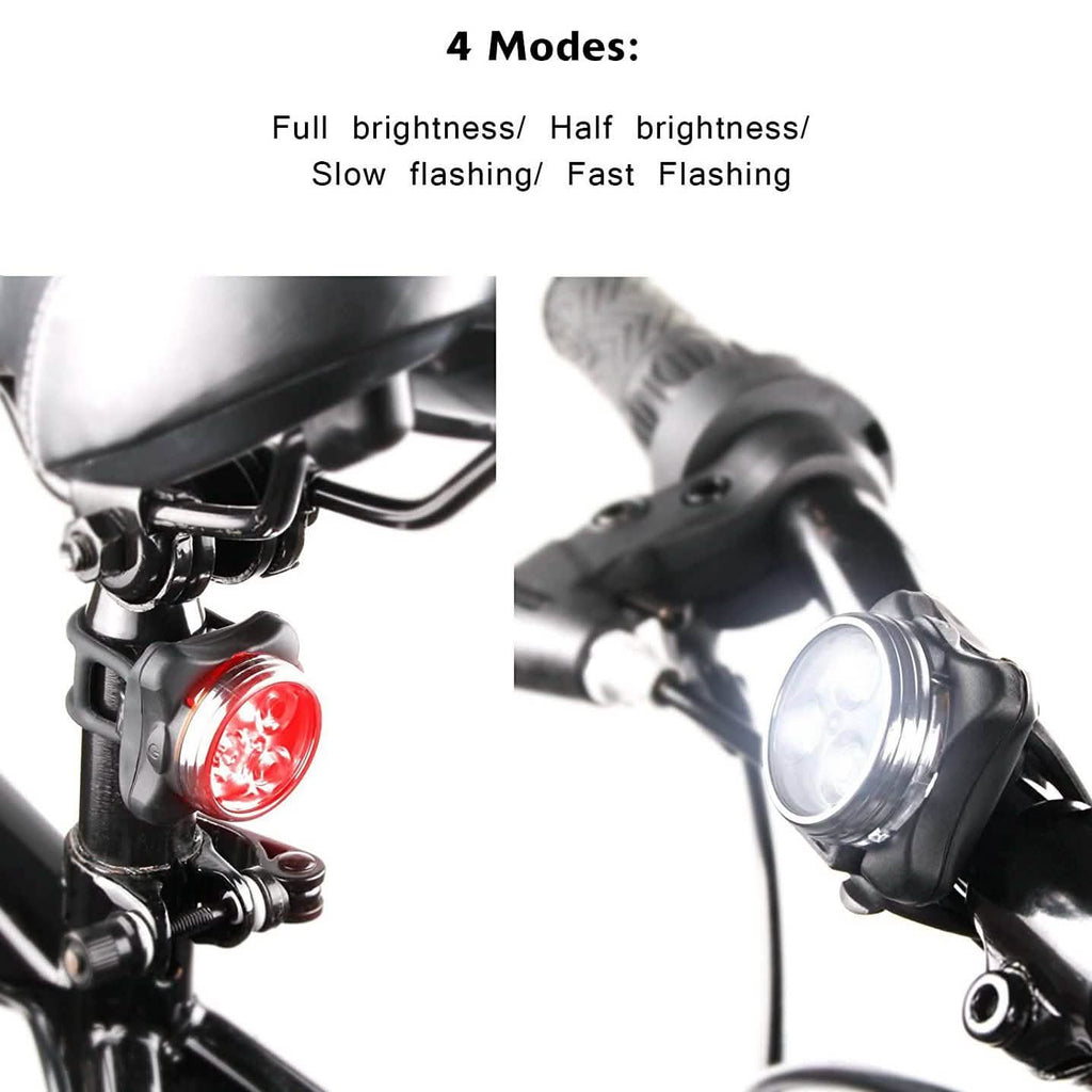 Ensemble de lampes de vélo rechargeables USB Ascher