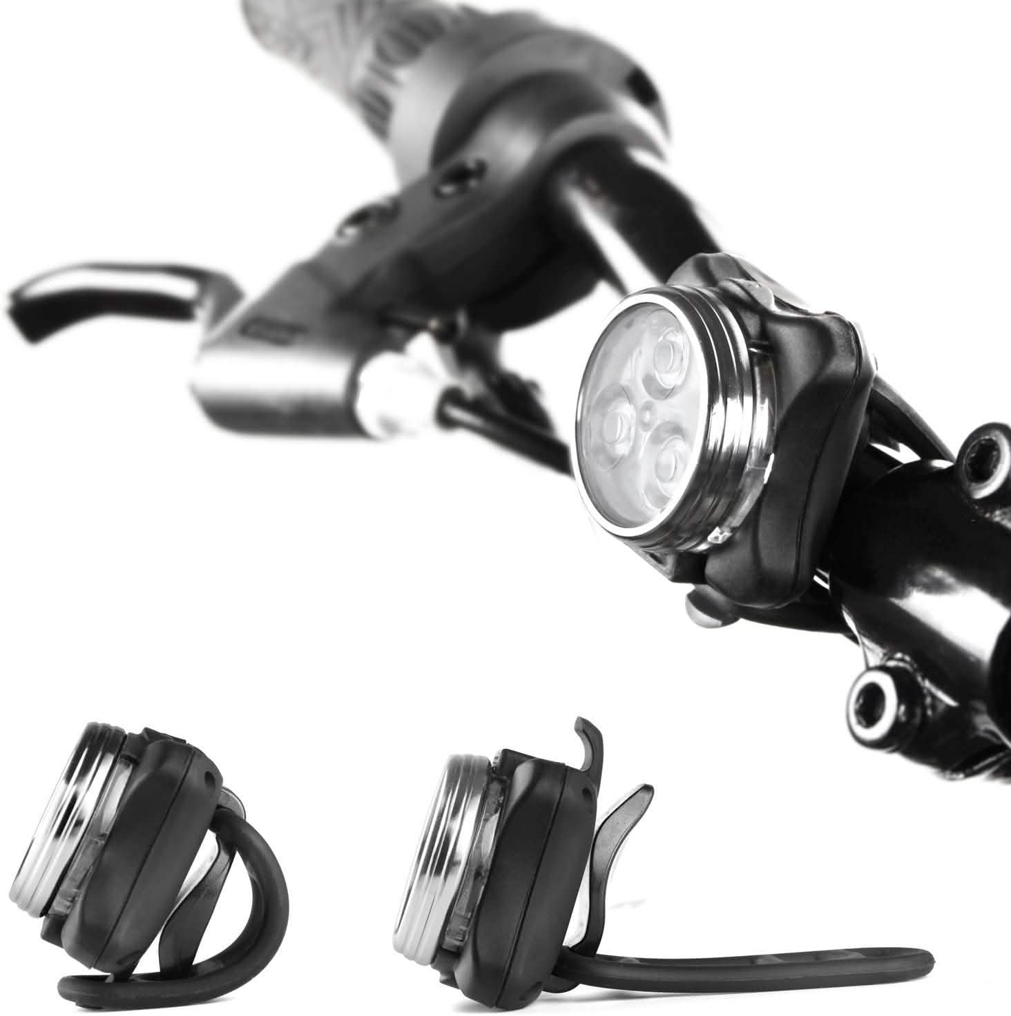 Ensemble de lampes de vélo rechargeables USB Ascher