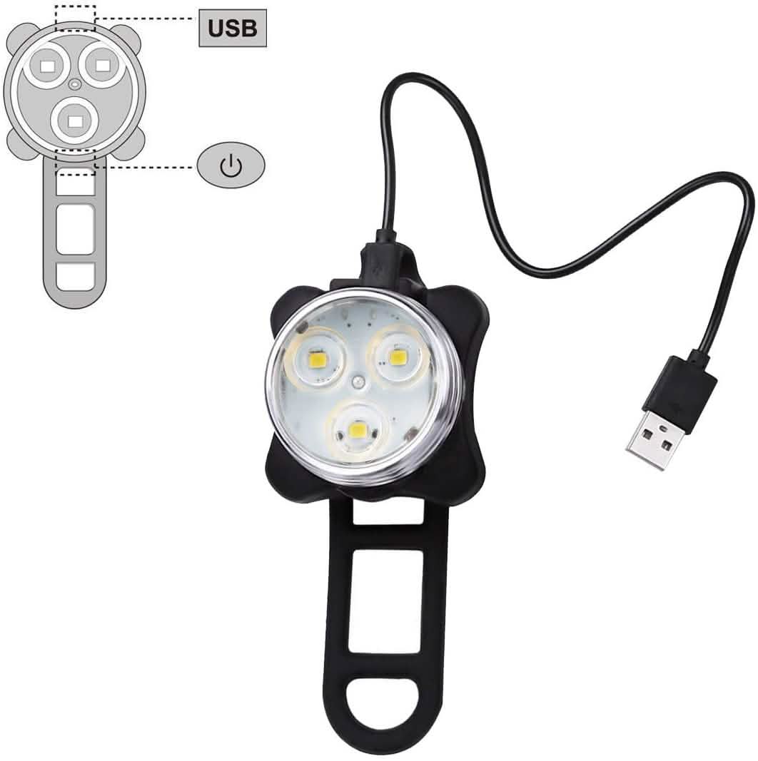 Ensemble de lampes de vélo rechargeables USB Ascher