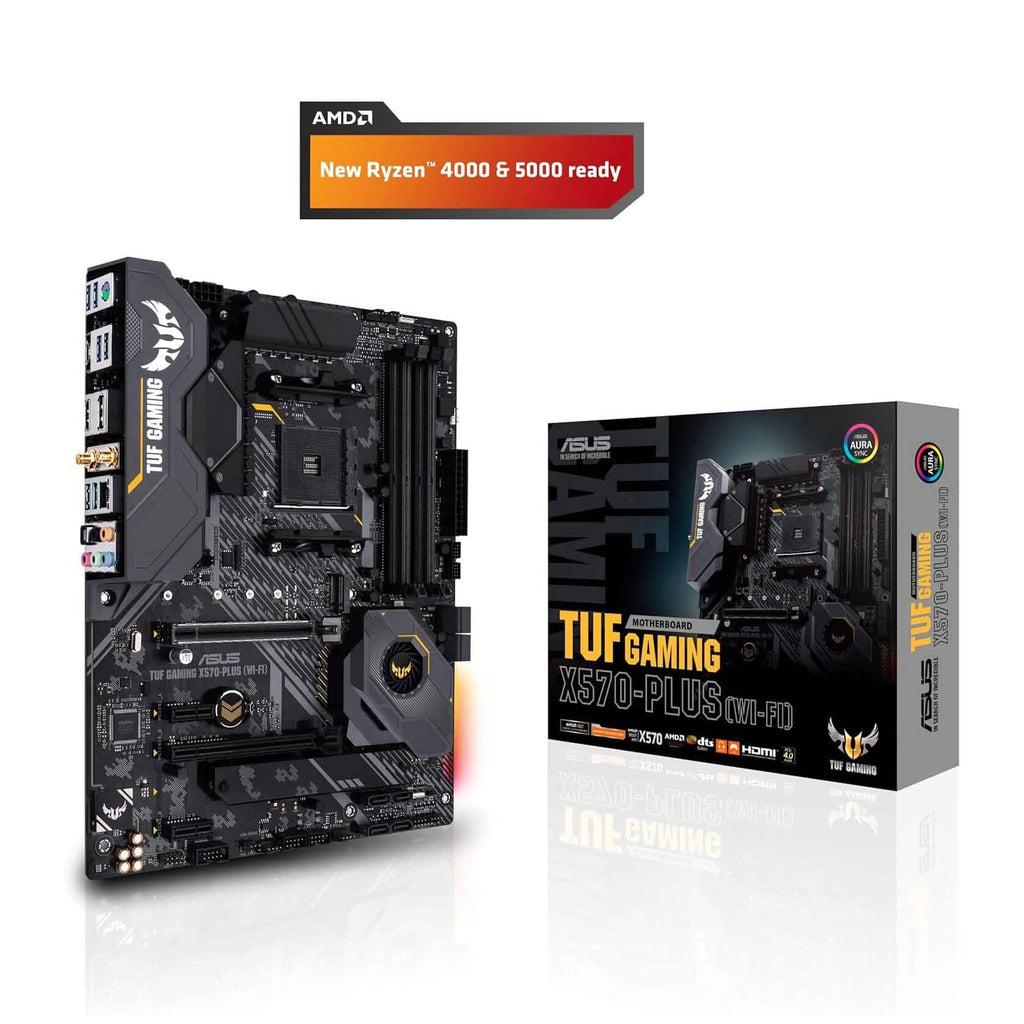 ASUS AM4 TUF Gaming X570-Plus Wi-Fi Zen 3 Ryzen 5000および第3世代Ryzen対応 ATXマザーボード（リファービッシュ品）