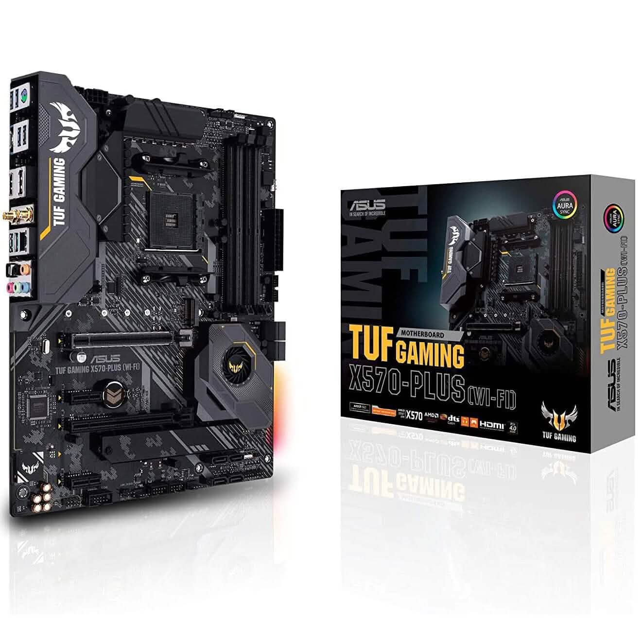 ASUS AM4 TUF Gaming X570-Plus Wi-Fi Zen 3 Ryzen 5000および第3世代Ryzen対応 ATXマザーボード（リファービッシュ品）