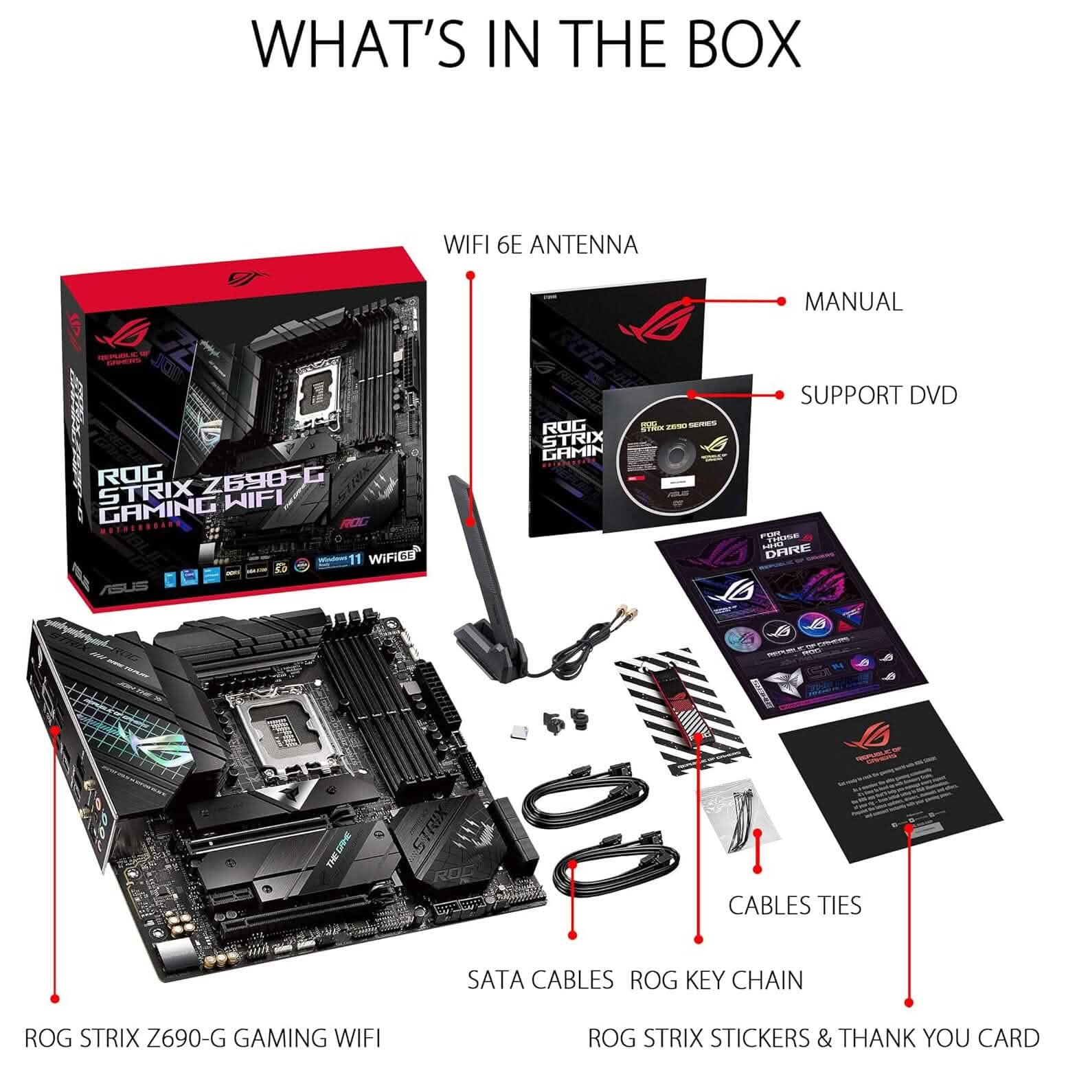 ASUS ROG Strix Z690-G Gaming WiFi 6E LGA 1700 (Intel 12th Gen) (Refurbished)