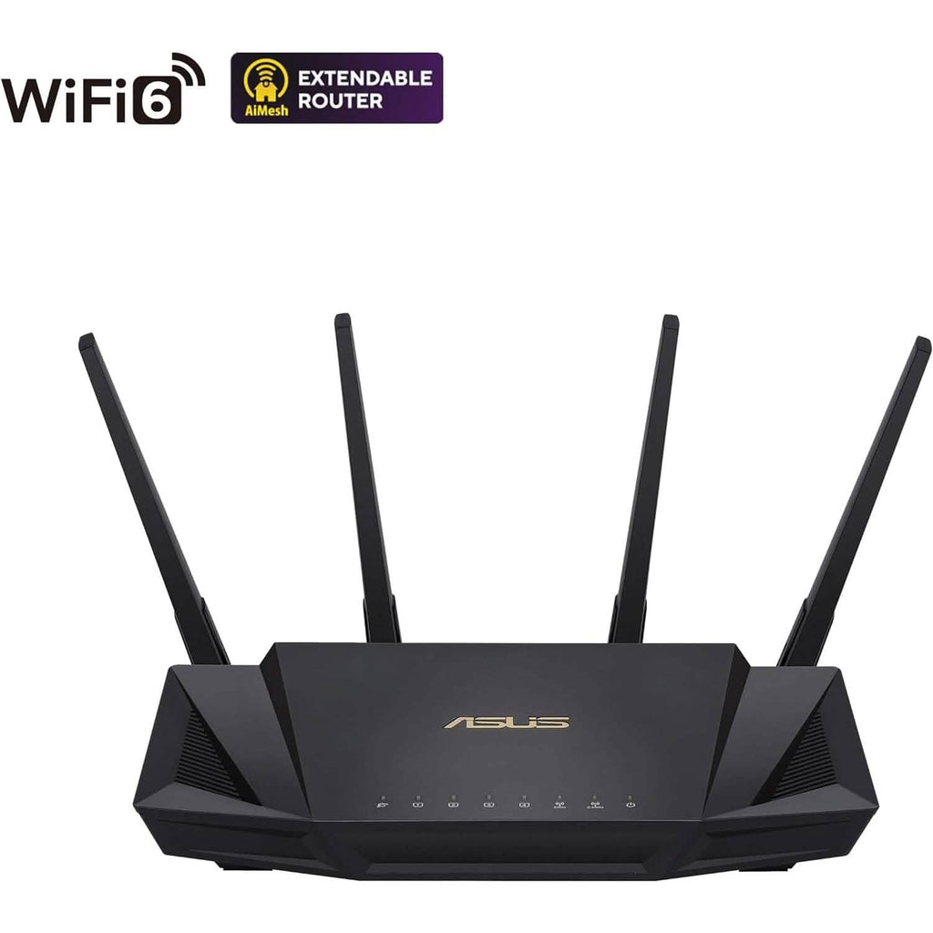 ASUS RT-AX3000 デュアルバンド WiFi 6 拡張可能ルーター（リファービッシュ品）