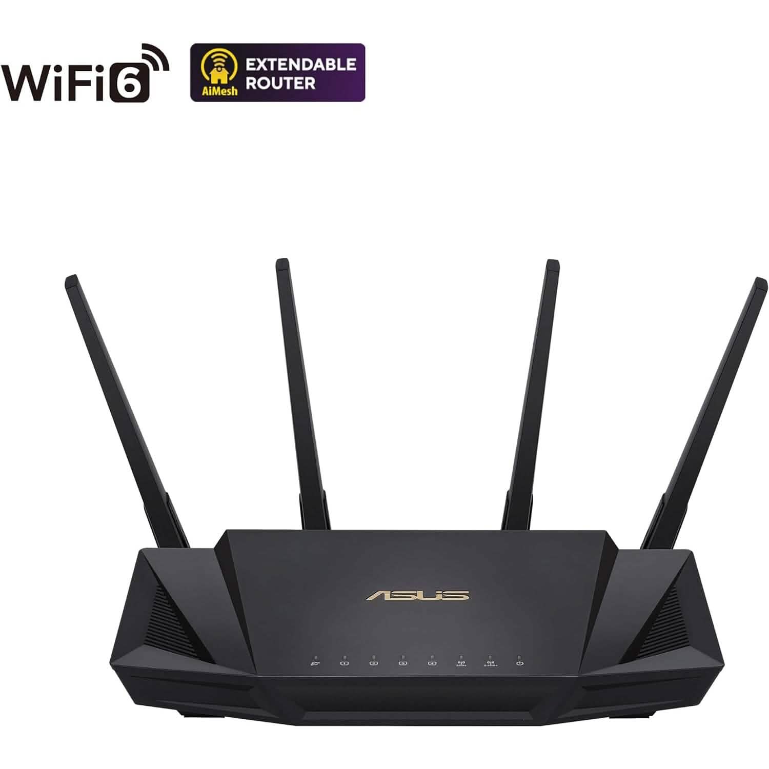 ASUS RT-AX3000 デュアルバンド WiFi 6 拡張可能ルーター（リファービッシュ品）