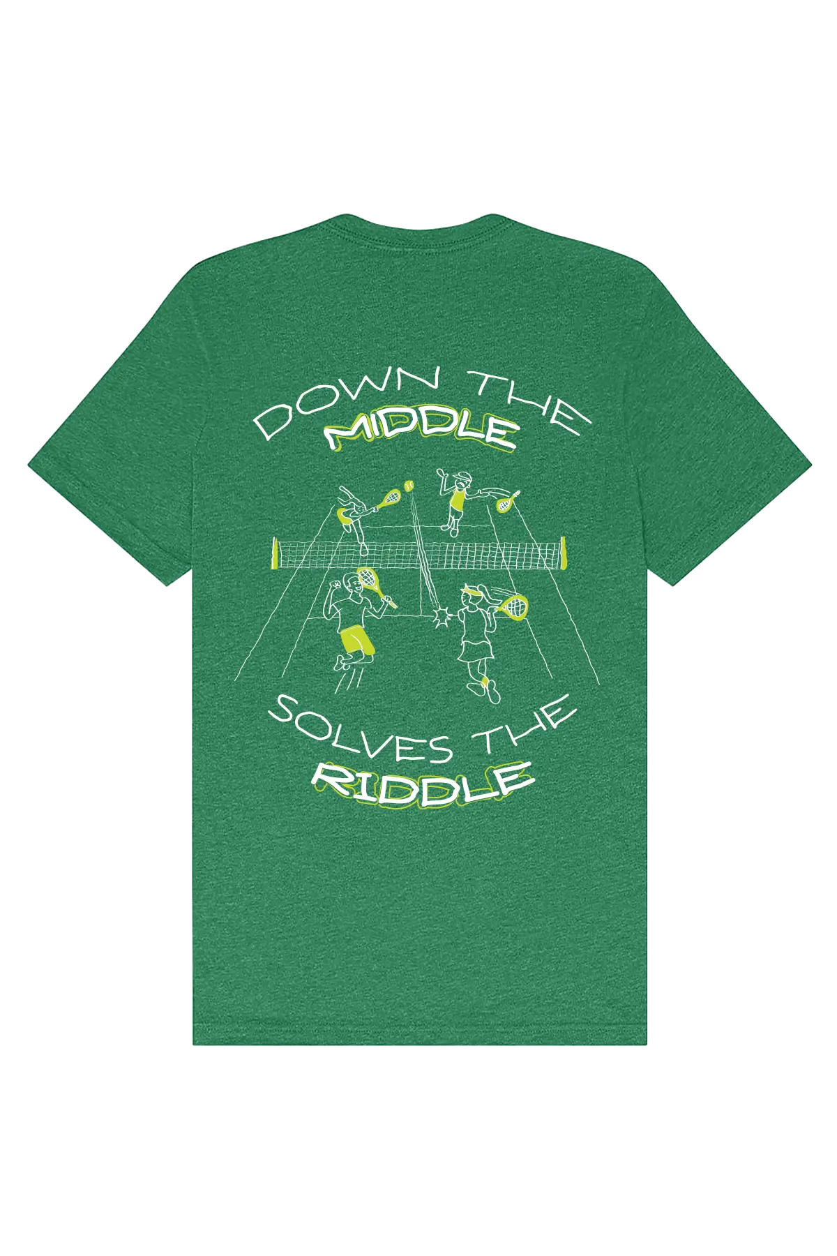 Down the Middle Solves the Riddle Tee