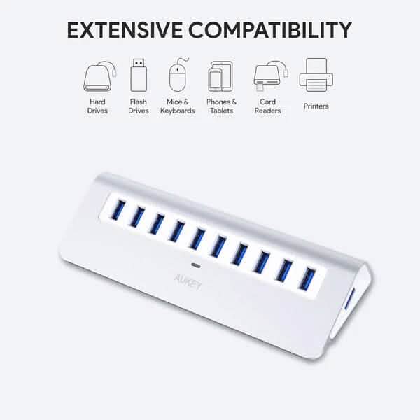 Hub USB 3.0 Aukey CB-H6 à 10 ports
