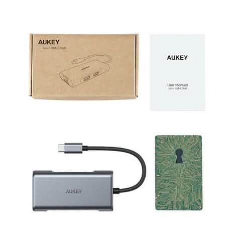 Concentrateur USB-C 6-en-1 Aukey