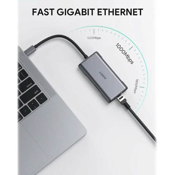Concentrateur USB-C 6-en-1 Aukey