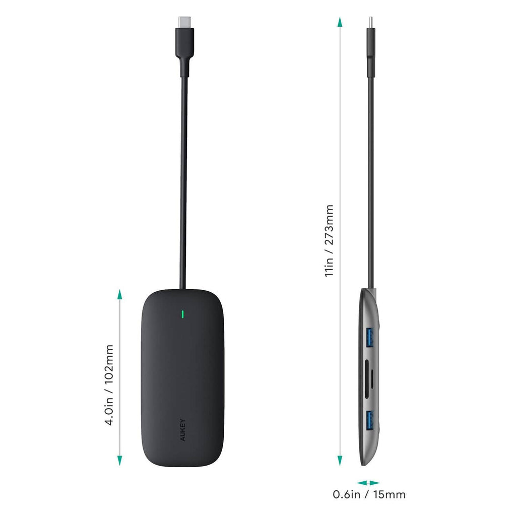Concentrateur USB C 8-en-1 AUKEY CBC71 avec port Ethernet
