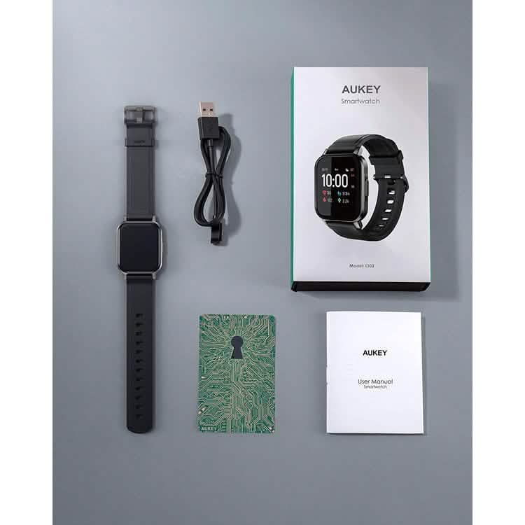 AUKEY スマートウォッチ フィットネストラッカー 12アクティビティモード IPX6防水