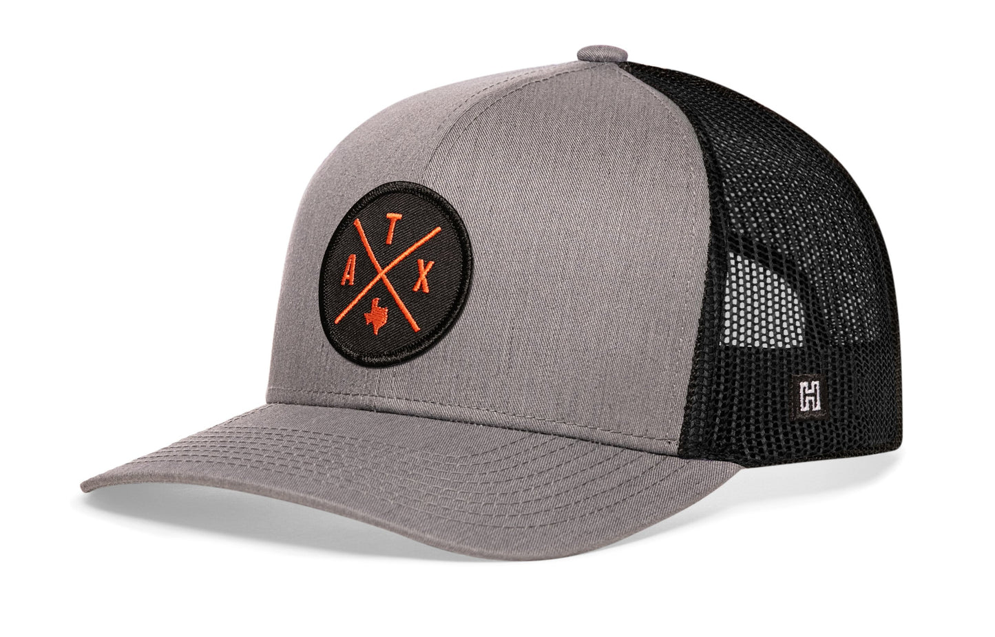 Austin Trucker Hat  |  Orange ATX X  |  Snapback