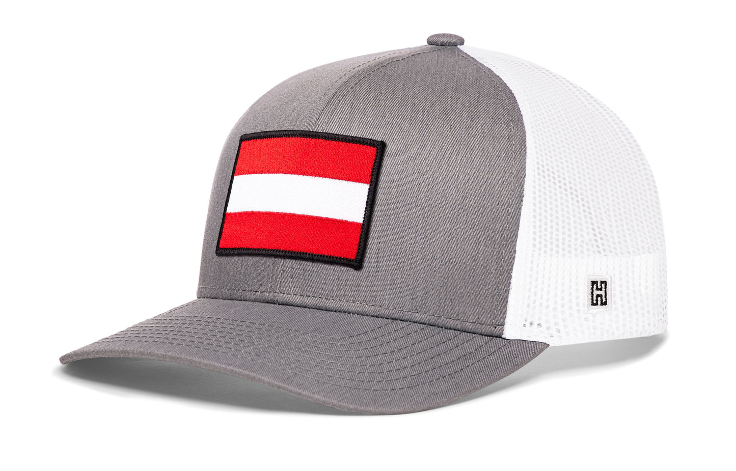 Austria Flag Trucker Hat  |  Austrian Snapback