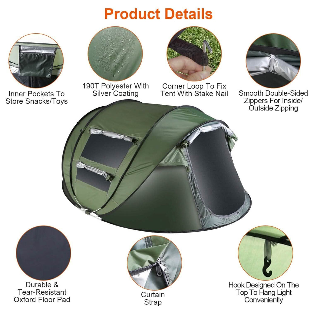 Automatic Pop Up Camping Tent