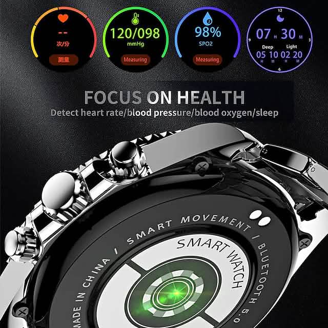 Montre intelligente AW12 1,28 pouce
