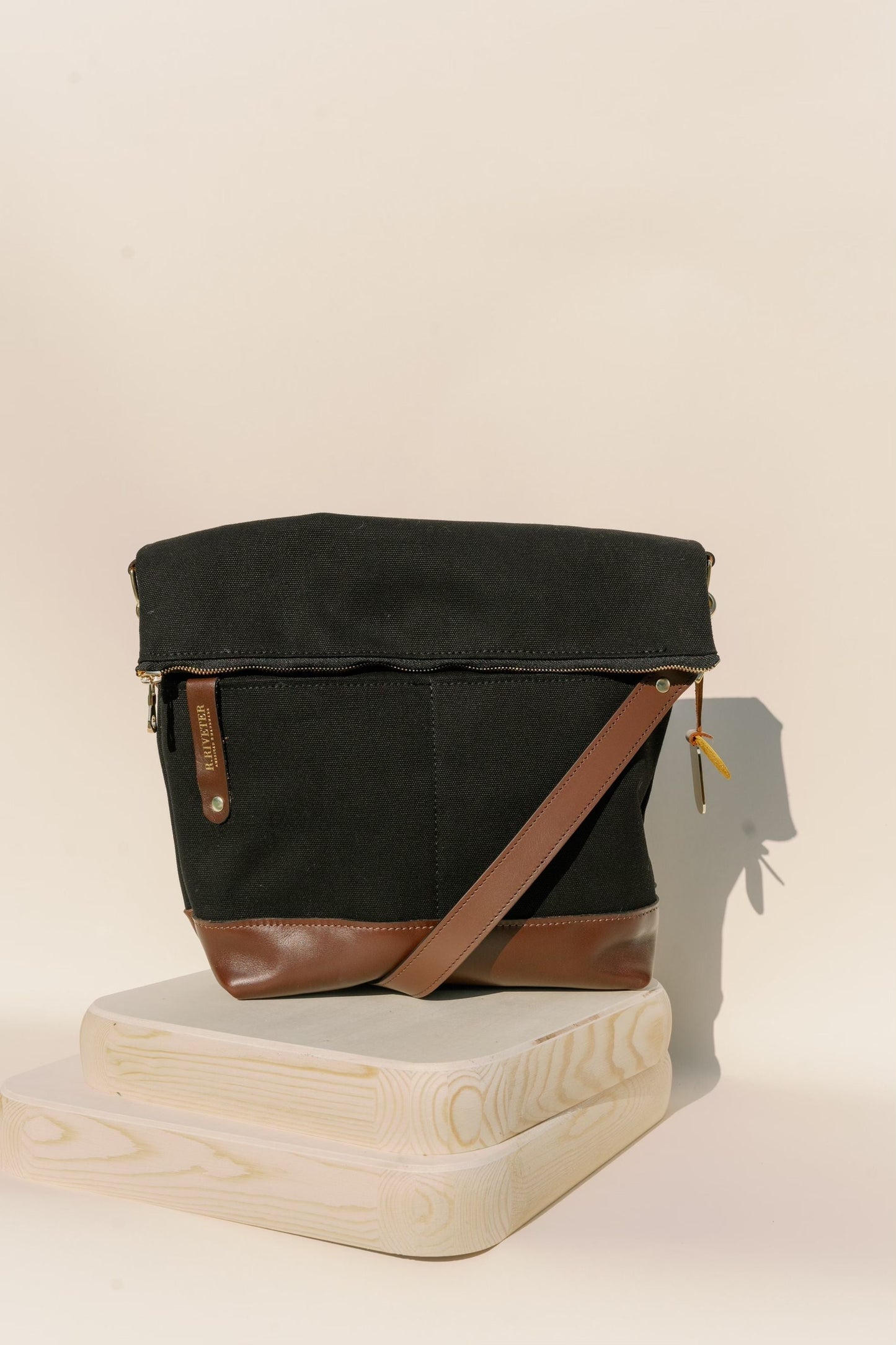 S&D Bradley | Black Canvas + Brown Leather