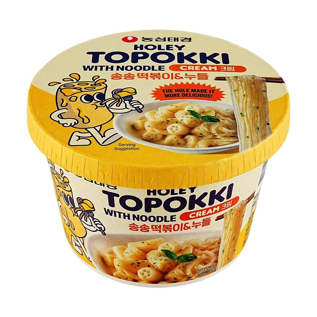 Holey Topokki Cream Sauce Flavor With Glass Noodle