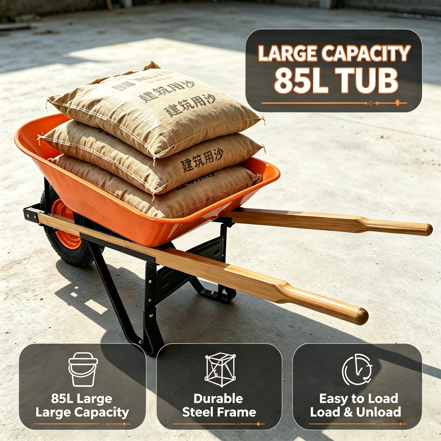 Steel Tray Wheel Barrow