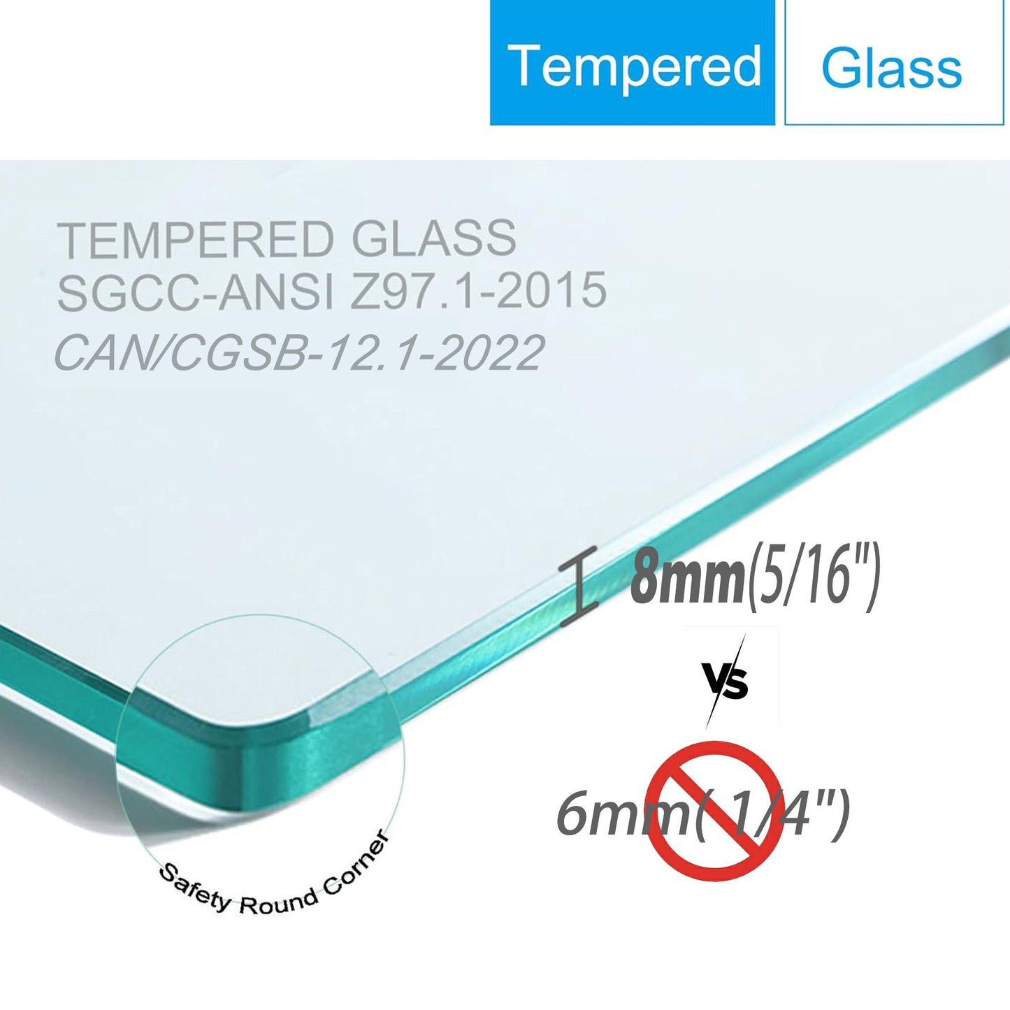 56"-60"W x 76"H Frameless Shower Door