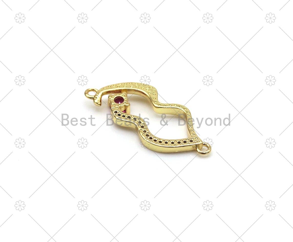 CZ  Lip Connector, Sku#LK529